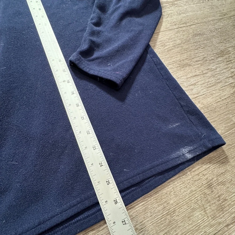 Vintage‎ LL Bean Jacket Mens Large Blue Fleece 1/4 Zip Polartec Outdoor Sweater